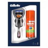 GILLETTE подарочный набор Fusion5 ProGlide Станок для бритья с 1 сменной кассетой + Гель для бритья 75 мл