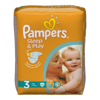 PAMPERS подгузники Sleep & Play 3 (4 - 9 кг) 16 шт