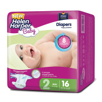 HELEN HARPER подгузники Baby 2 (3 - 6 кг) 16 шт