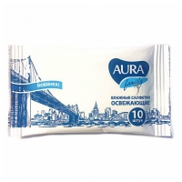 AURA влажные салфетки Family 10 шт