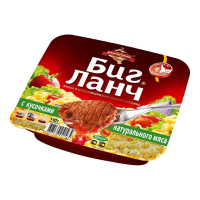 БИГ ЛАНЧ лапша в соусе с кусочками сочной говядины 110 г