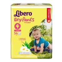 LIBERO подгузники-трусики Dry Pants 4 (7 - 11 кг) 54 шт