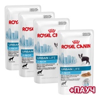 ROYAL CANIN влажный корм Urban Life Junior для щенков живущих в городских условиях 3+1 x 150 г