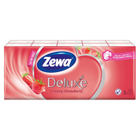 ZEWA носовые платки Deluxe Клубника 10х10 шт