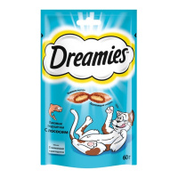 DREAMIES лакомство для кошек с лососем 60 г
