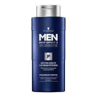 SCHWARZKOPF шампунь Men Deep для мужчин Effect 3 Контроль свежести с активным протеином 250 мл