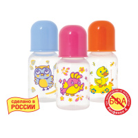 КУРНОСИКИ бутылочка с латексной соской Мои Любимые Птички 125 с рождения мл