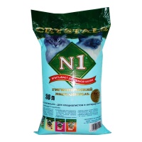 N1 наполнитель для кошачьего туалета Crystals 30 л