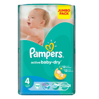 PAMPERS подгузники Active Baby 4 (7 - 14 кг) 70 шт