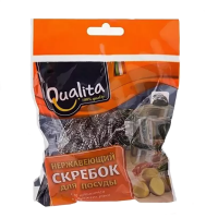 QUALITA cкребок из нержавеющей стали 1 шт