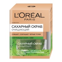LOREAL скраб для лица Сахарный Очищающий 50 мл