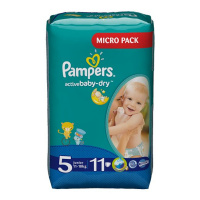 PAMPERS подгузники Active Baby 5 (11 - 18 кг) 10 шт