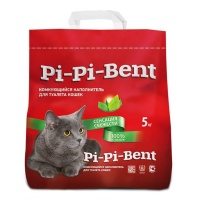 PI-PI-BENT наполнитель для кошачьего туалета Сенсация Свежести комкующийся 5 кг