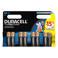 DURACELL батарейки Turbo Max AA 8 шт
