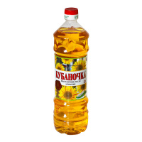 КУБАНОЧКА масло подсолнечное нерафинированное 1 л