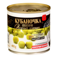 КУБАНОЧКА горошек консервированный 400 г