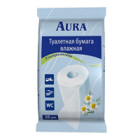 AURA влажная туалетная бумага 20 шт