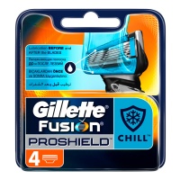 GILLETTE сменные кассеты для бритья Fusion ProShield Chill 4 шт