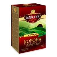 МАЙСКИЙ ЧАЙ листовой Корона Российской Империи из крупного листа черный 100 г
