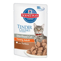 HILLS Science Plan влажный корм для стерилизованных кошек Sterilised Cat с индейкой 85 г