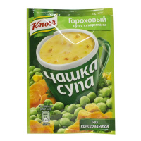 KNORR чашка супа гороховый с сухариками 21 г
