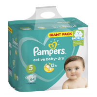 PAMPERS подгузники Active Baby 5 (11 - 16 кг) 64 шт