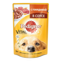 PEDIGREE влажный корм для собак с говядиной 100 г