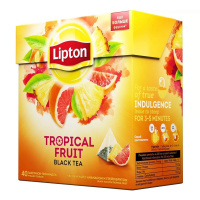 LIPTON чай черный в пирамидках Tropical Fruit 20 шт
