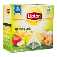 LIPTON чай зеленый в пирамидках Vienna Apple Strudel 20 шт