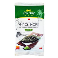 SEN SOY чипсы нори Wasabi из морской капусты 4,5 г