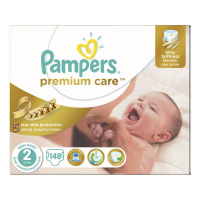 PAMPERS подгузники Premium Care 2 (3 - 6 кг) 148 шт