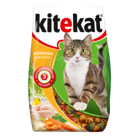 KITEKAT сухой корм для кошек Курочка аппетитная 1,9 кг