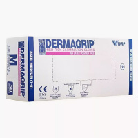 DERMAGRIP перчатки смотровые High Risk M 25 шт
