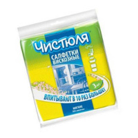 ЧИСТЮЛЯ салфетки вискозная 3 шт