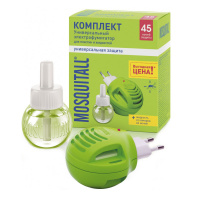 MOSQUITALL комплект от комаров жидкость Универсальная защита 45 ночей + Электрофумигатор