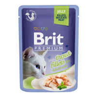 BRIT Premium влажный корм для кошек Форель (желе) 85 г