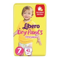 LIBERO подгузники-трусики Dry Pants 7 (16 - 26 кг) 42 шт
