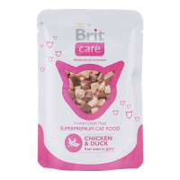 BRIT консервы для кошек Курица и Утка 80 г
