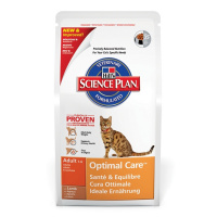 HILLS Science Plan сухой корм для кошек Optimal Care с ягненком 5 кг
