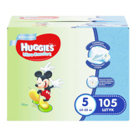 HUGGIES подгузники Ultra Comfort Disney Box для мальчиков 5 (12-22кг) 105 шт