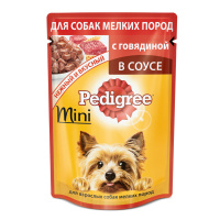 PEDIGREE влажный корм для взрослых собак миниатюрных и мелких пород с говядиной 85 г