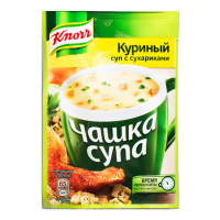 KNORR чашка супа Куриный с сухариками 16 г