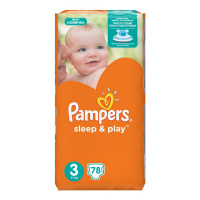 PAMPERS подгузники Sleep & Play 3 (5 - 9 кг) 78 шт