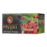 ПРИНЦЕССА НУРИ чай черный в пакетиках Ягодный 25 шт