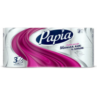 PAPIA туалетная бумага Professional 3 слоя 8 шт