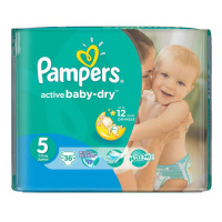 PAMPERS подгузники Active Baby 5 (11 - 18 кг) 36 шт