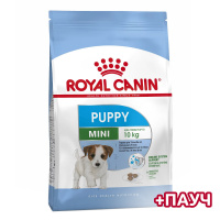 ROYAL CANIN сухой корм Mini Puppy для щенков мелких пород в возрасте от 2 до 10 месяцев  2кг + влажный корм 85 г