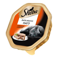 SHEBA влажный корм Delicatesso для взрослых кошек патэ с телятиной и курицей 85 г