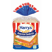 HARRYS хлеб нарезка American Sandwich пшеничный 470 г