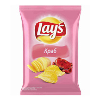 LAYS чипсы картофельные Краб 80 гр
